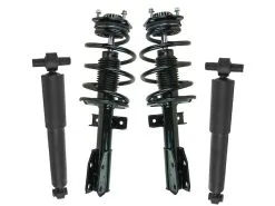 TRQ - Front And Rear Shock Strut And Coil Spring 4 Piece Kit - 2007 - 2012 GMC Acadia - SKA61012