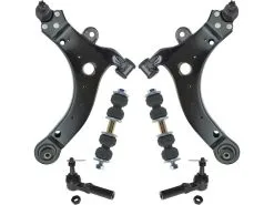 TRQ - Front Lower Control Arm Ball Joint Tie Rod And Sway Bar Link Kit - 6 Piece - 2000 - 2013 Chevrolet Impala With Police And Taxi Package - PSA66385