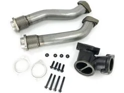 Replacement - 7.3L Powerstroke Diesel Turbo Crossover Pipe Kit With Gaskets And Bolts - 1998 - 1999, 2002 International 3600 7.3L V8 T444E - N01-020